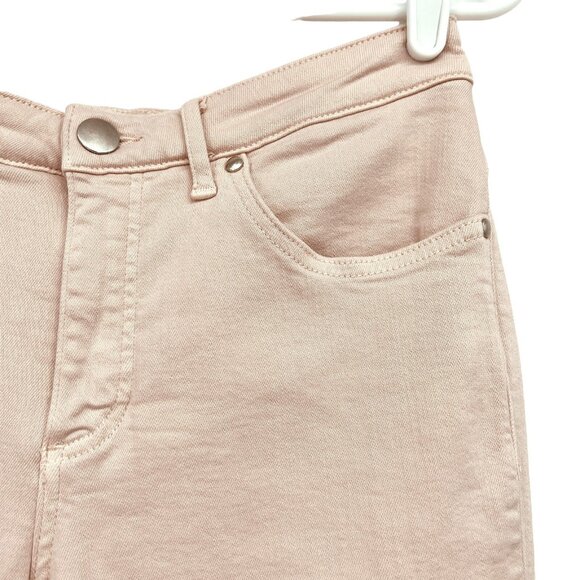 SPANX Women's The Slim-X  Stretch Mid Rise Pale Pink Cropped Jeans W28" x L26.5" - Picture 6 of 12